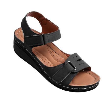 Kvinnors Sandaler Med Öppen Tå Och Ankelrem Platformsandaler