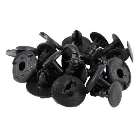 10x Black Car Fender Spray Shield Clips Clip For For
