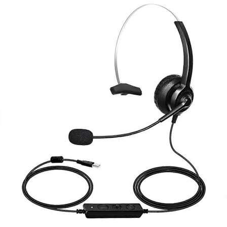 Högkvalitativa hörlurar med sladd för företagsteam, bekväma att bära, brusreducerande [db]