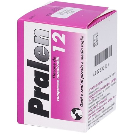 Pralen 12 Compresse Masticabili 240mg Gatti/Cani Taglia