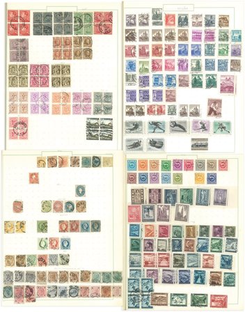 Europa - Ubrugt og stemplet samling 1894-1966