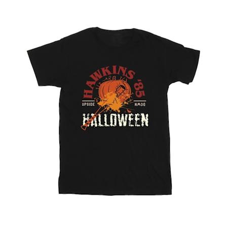 Netflix Boys Stranger Things Hawkins Halloween T-Shirt 7-8 år Black 7-8 Years