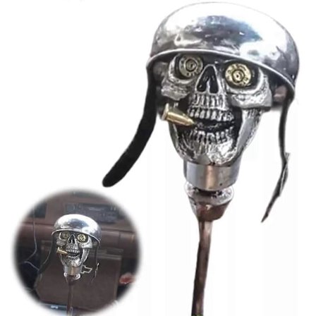 UUSI Skull Soldier Grip - Käsintehty vaihdekepin nuppi, Devil Skull auton vaihdekepin kahva