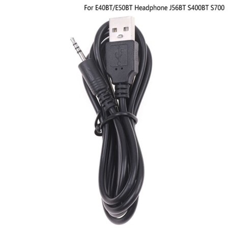 USB-oplader og strømkabel til Synchros E40BT/E50BT hovedtelefoner