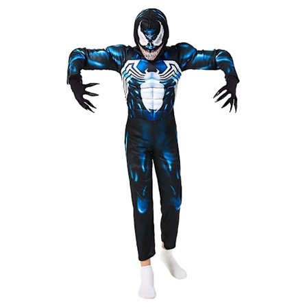 Kids Venom Costumes Halloween Amazing Spider-man Boy Girls Venom Jumpsuit Playsuit Onesies With Mask Gloves Kit -a