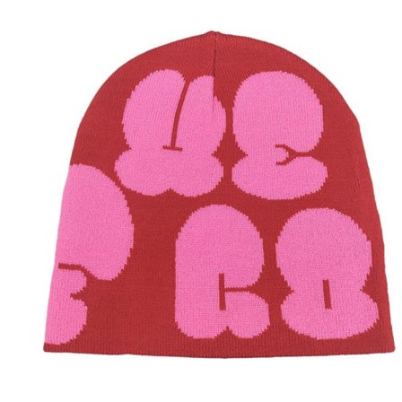 Knitting Cap Hat Pipo Bonnet RED&ROSE RED