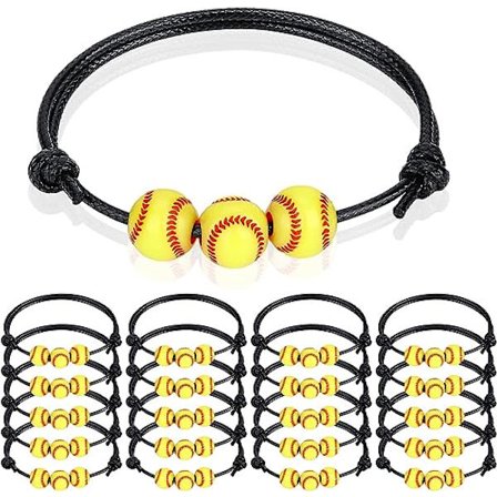 20 stk Sport Tema Charm Armbånd, Fotball Basketball Fotball Bas