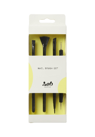 Lab Routine Nail Brush Set Presentaskar & Dam Svart ONESIZE