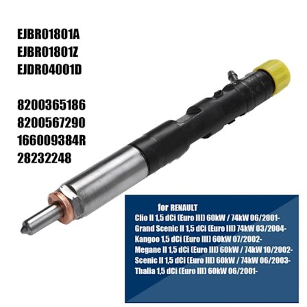 Ny Diesel Brændstofinjektor Dyse EJBR01801A / EJBR01801Z Til Renault Clio Kangoo Megane Scenic 1.5 Dci Erstat Delphi
