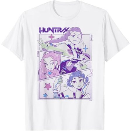 K-Pop Demon Hunters T-shirt för vuxna eller barn, föräldra-barn-paket