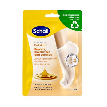Scholl Moisturising PediMask 2 stk, Skincare, Fodpleje, Fodmasker
