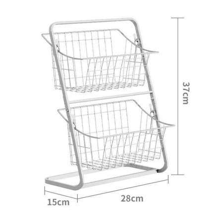 2-etagers frugtkurv i jern – trådkurv til brød, frugt og grøntsager, hængende køkkenholder til organisering_TF_TF