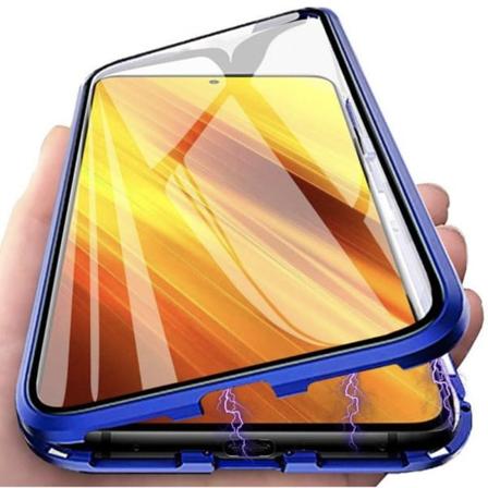 Samsung Galaxy A13 4G - Smart Magnetiskt Dubbelskal Blå