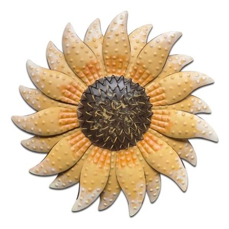 Metallblomma Hängande Berlock Blommig Väggkonst Dekoration Konstgjord Blomsterdekor