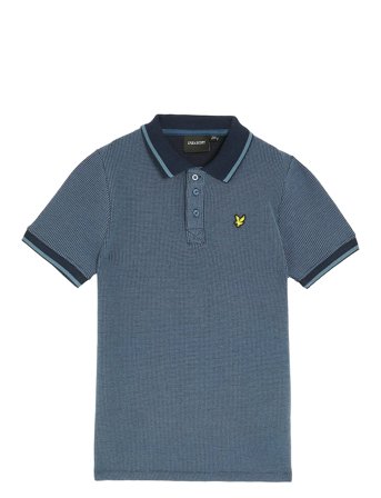 Lyle & Scott | Two Tone Waffle Polo Shirt | 15-16