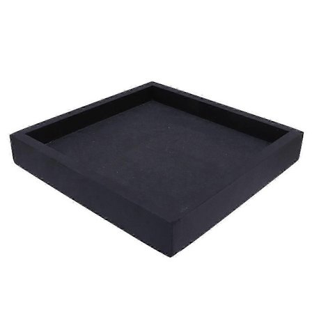 Tjukk Plastbrett for Blomsterpotte Multifunksjonell Husholdnings Potteplantestøtte Lekkasjesikker Potteplantebase (Svart, Indre 20x20cm)-Perfet_MGF