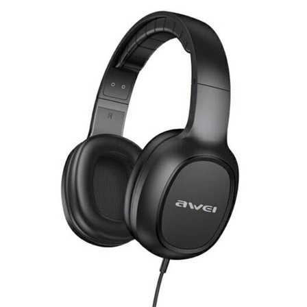 AWEI on-ear hörlurar GM-6 3,5 mm uttag svart/svart