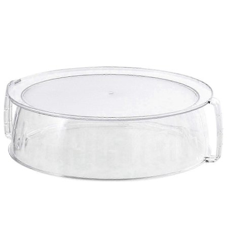 Høyt mikrobølgeovn glasslokk med sprutbeskyttelse og håndtak for oppvarming av pasta og rester - bra