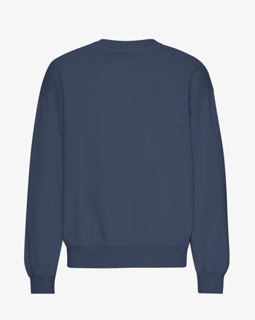 Organic Oversized Crew - Petrol Blue - Male - S