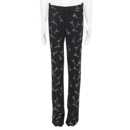 Balenciaga Vintage, Pre-owned Fabric bottoms Zwart, Dames, Maat:M,Viscose