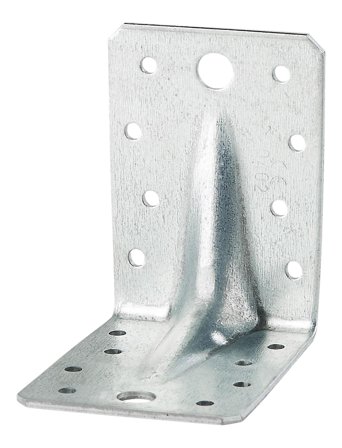 Joma 402M000 Vinkelbeslag med forsterkning 3,0 x 105 x 105 x 90 mm, 40-pakning, Beslag