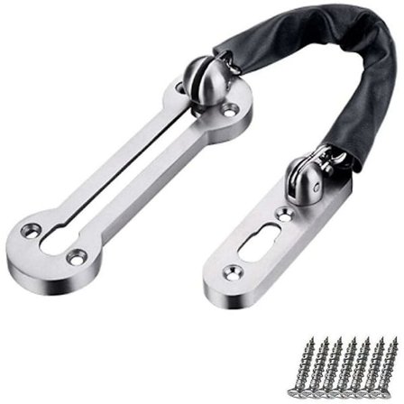 Sisäänkäynnin oven ketju hopea turvalukkoketju turvallisuusrajoitin