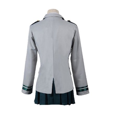 My Hero Academia Ochaco Uraraka Cosplaydräkt Dam Gymnasieuniform Boku No Hero Academia Rollspelsdräkt