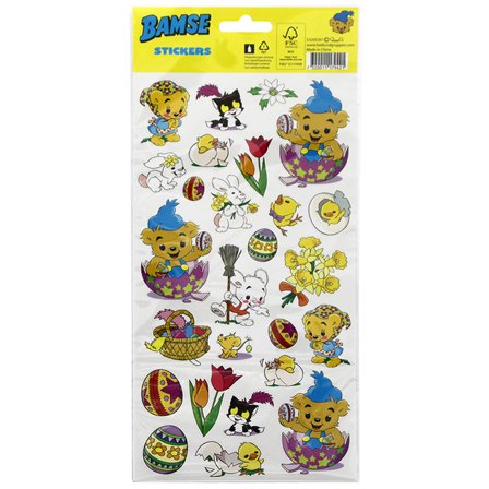 Påskeklistremerker Bamse