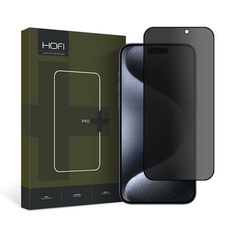 HOFI iPhone 15 Pro Max Skärmskydd Anti Spy Pro+ Privacy