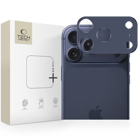 Tech-Protect Camalloy Fit+ kameraskydd för iPhone 17 Pro - Marinblå