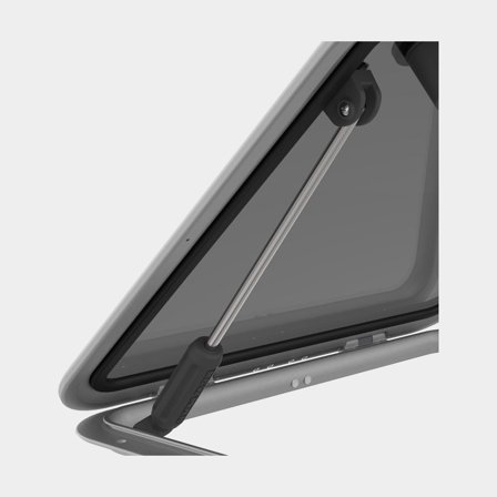 Podpora do luku pokładowego, czarna, pasuje do Lewmar Flush 3G - Jachtowa