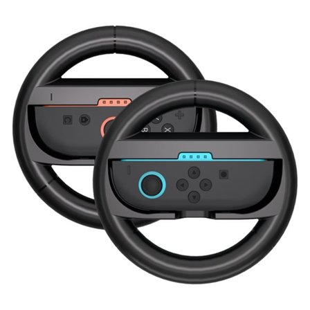 Racing Wheel Nintendo Switch 2 Joy-Con -ohjaimelle (2 kpl) - musta