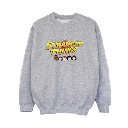 Netflix Boys Stranger Things Comic Heads Sweatshirt 12-13 år