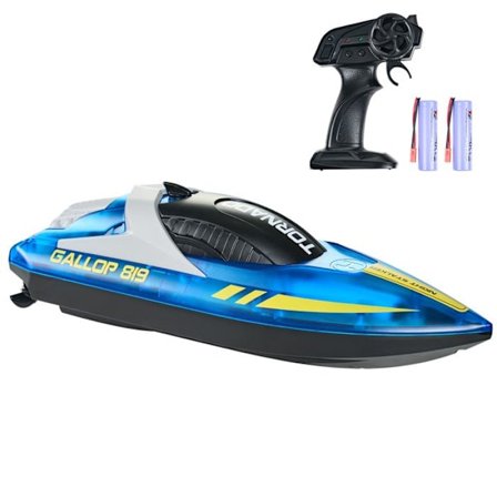 Fjernstyret Båd-Duoku-Fjernstyret til Swimmingpools og Søer-Racebåd-2 Genopladelige Batterier-Vandspil Legetøj