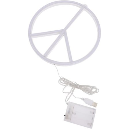 LED Fredstegn Væglampe, Kreativ Natlampe til Soveværelsesdekoration