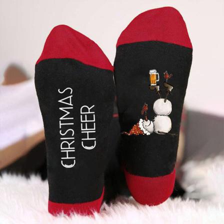 Christmas Soft Fluffy Sock Snowman Warm Lounge Xmas Gift