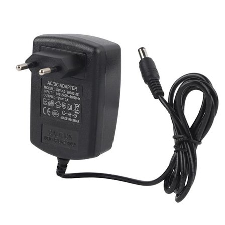 AC 100-240V til DC 12V 3A Strømforsyningsadapter Transformator for Strip LED Lys EU Plugg