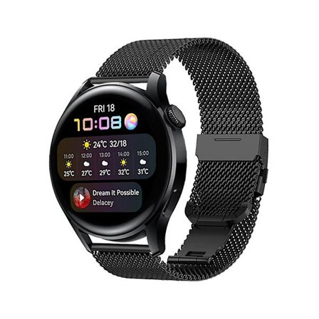 Herre Rustfrit Stål Tyk Mesh Rem 22mm Quick Release Justerbar Kraftig Mesh Rem