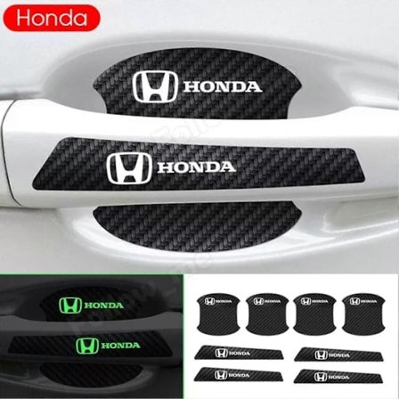 Självlysande Dörrhandtagsskydd Dekal Hög Elastisk Skåpklistermärke Passar Mitsubishi - WELLNGS 1 Honda