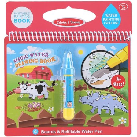 Magisk vannmalingsbok Gjenbrukbar fargeleggingsmalingsbok Leke med giftfri
