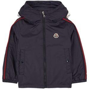 Kids - Moncler Hattab Branded Windbreaker Navy 10 Years - Coats and jackets - 10 years - Navy