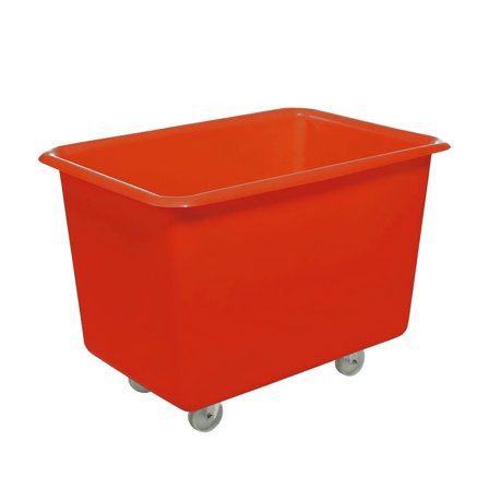 Mobile container truck, 735x1010x685 mm, 320 L, red