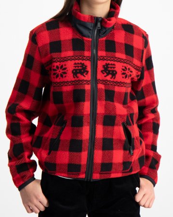 Polo Ralph Lauren FZJACKET-KNIT SHIRTS-FULL ZIP Rood Hoodies Meisjes - Kids Brand Store