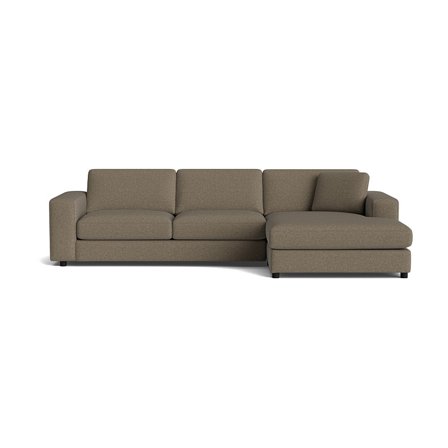 Oasis chaiselong sofa, højrevendt - Aurora Brun - 294x151x79 - Sofa, chaiselong
