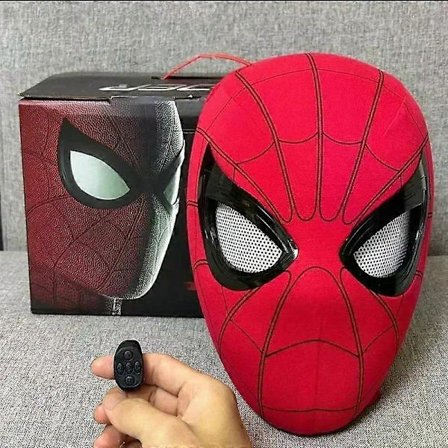 SWMarvel Mascara Miles Spiderman Hodeplagg Cosplay Bevegelige Øyne Elektronisk Maske Spider Man 1:1 Fjernkontroll Leker For Voksne Gave Ryggsekk