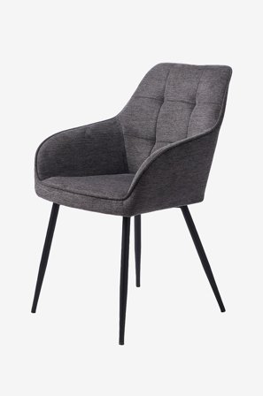 Håum - Stol 2-pak Borgholm - Grå - Stole med armlæn - Fra Homeroom