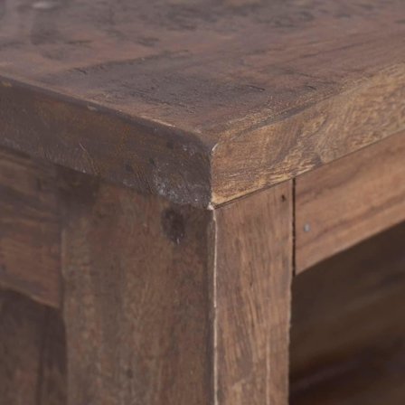 vidaXL TV-bänk 100x30x40 cm massiv teak