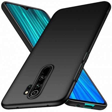 Xiaomi Redmi Note 8 Pro Ultra-ohut kumipinnoitettu mattamusta Cover Basic V2