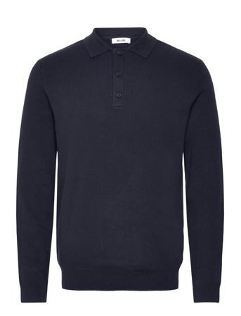 Onsphill Reg 12 Rib Ls Polo Knit ONLY & SONS Navy