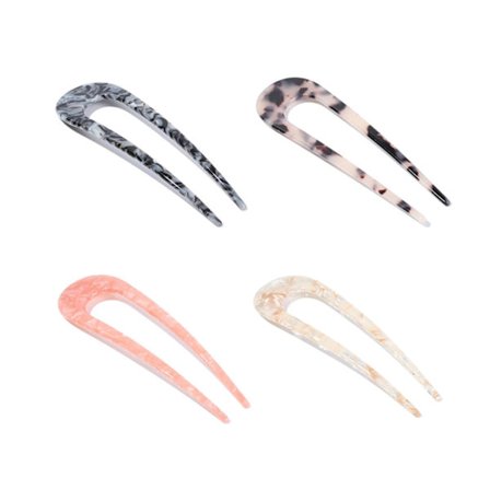 U Shape Hair Clip Acetat hårnålar Hair Sticks